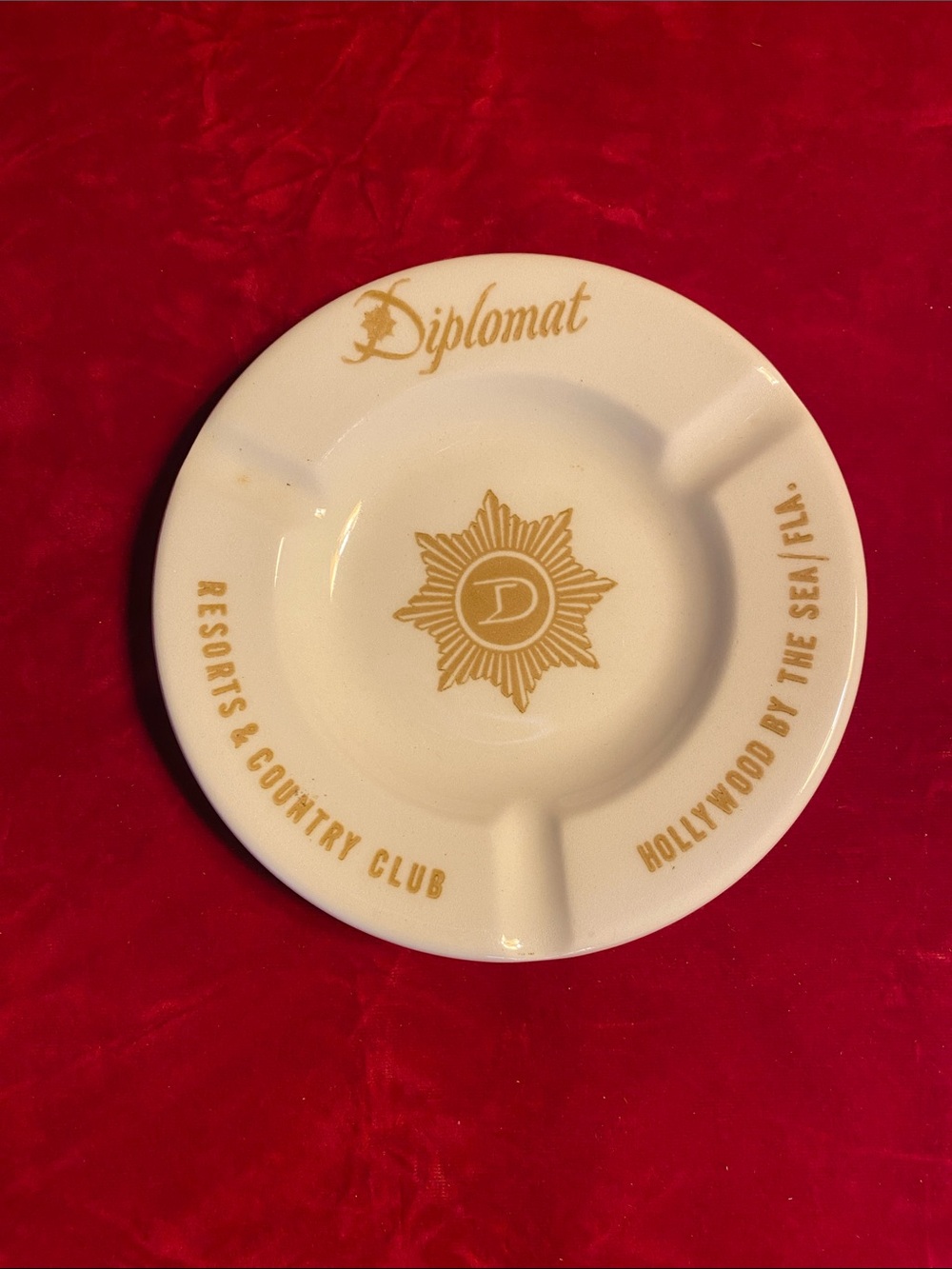Diplomat Resorts & Country Club Hollywood by the Sea Florida Vintage Ashtray